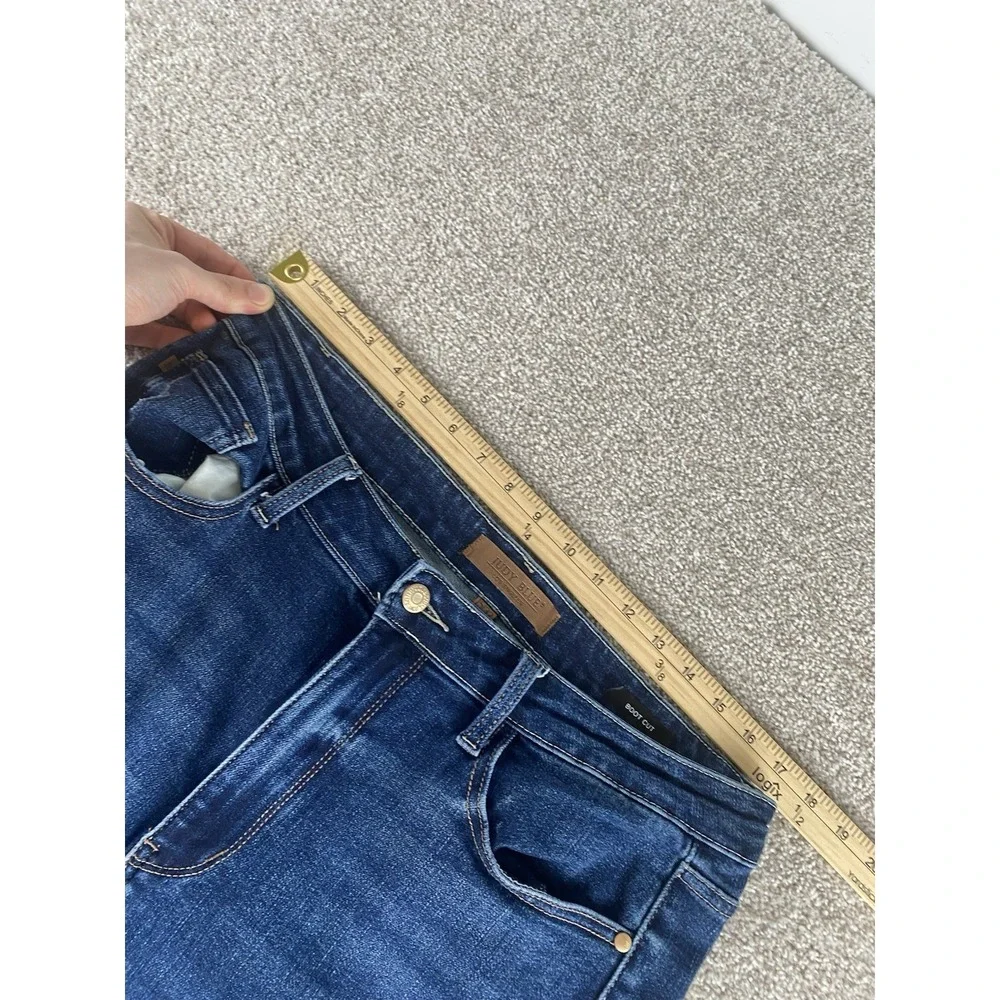 Judy Blue Bootcut Jeans Womens 15/32 (34x32) Dark Wash Western Cowgirl Boho Camp